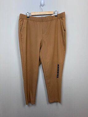 NWT Torrid Relaxed Pull-On Taper Pants 2X Camel Stretch Career Casual